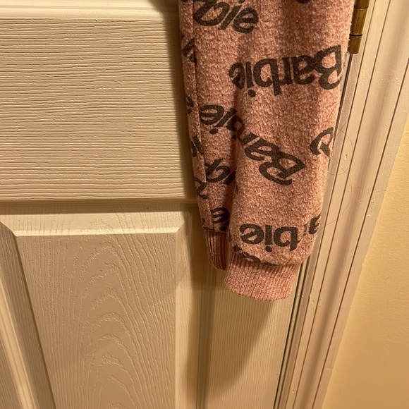 Barbie soft drawstring pink gray lounge Pj pants - Picture 3 of 4